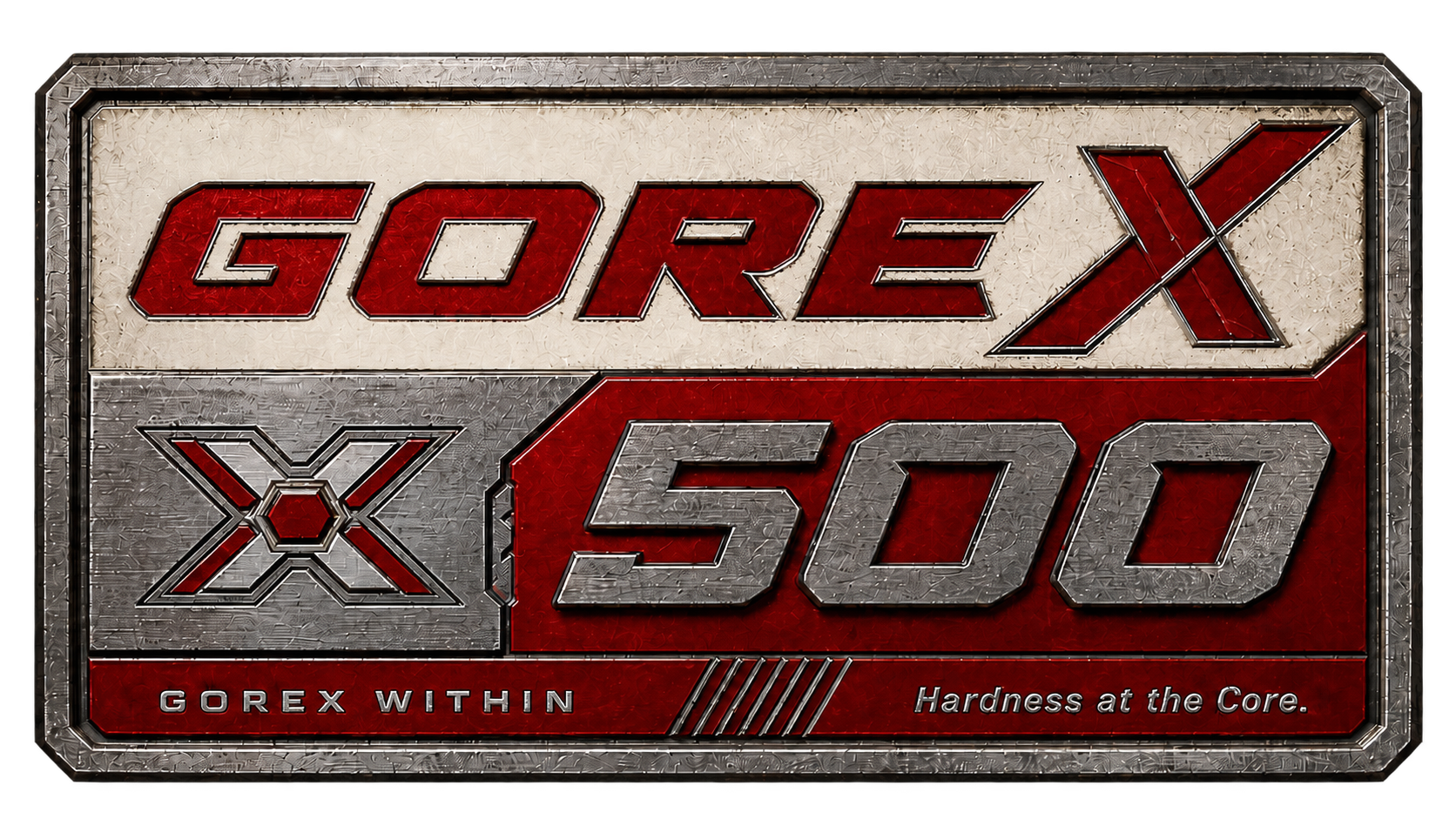 GOREX 500 metallbricka